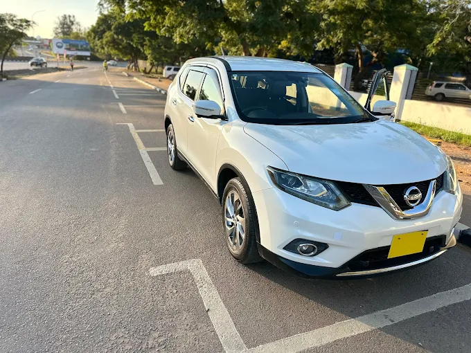 White Nissan SUV available from Redwood Rides